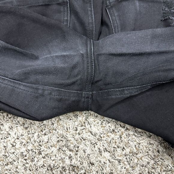 Wax Jean Women’s Size 14 Butt I Love You Stretch Distressed Black Stretch Skinny - Picture 6 of 11